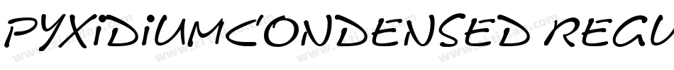 PyxidiumCondensed Regular字体转换